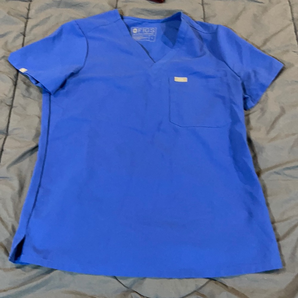 Figs winning blue Catarina scrub top
